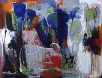 Muhammed Ali Bhatti, Light of Indus, 24 x 30 Inch, Mixed Media on Canvas, Figurative Painting, AC-AB-009